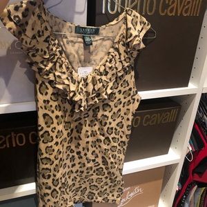 Ralph Lauren Animal Print Top NWT 🐆